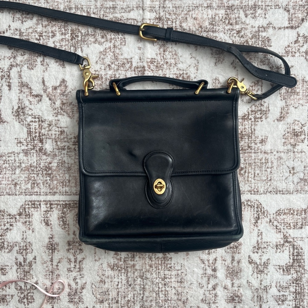 Vintage Coach Willis Bag Black